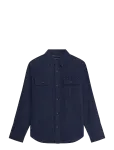 Scotch & Soda - Denim Flannel Relaxed-Fit Overshirt - Teksas&auml;rgid - S