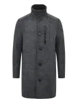 Tom Tailor - Wool Coat With Stand-Up Insert - Villased mantlid - L