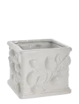 Lene Bjerre - Limone Flower Pot 20X20X15.8 Cm. White - Lillepotid - 20X 15.8X 20CM