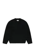 Edwin - Dun Textured Sweater - Black - &Uuml;mara kaelusega - M