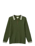 Copenhagen Colors - Long-Sleeved Knitted Waffle Polo - Pikkade varrukatega polos&auml;rgid - 92