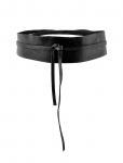 Pieces - Pcvibs Leather Tie Waist Belt Noos - V&ouml;&ouml;d - 70