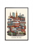 Martin Schwartz - Odense Standard Poster - Linnad ja kaardid - 50X70CM