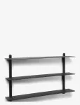 Gejst - Nivo Shelf A Black Ash/ Black - Riiulid - ONE SIZE