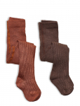 Minymo - Stocking - Rib (2-Pack) - Sukkp&uuml;ksid - 128-134