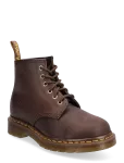 Dr. Martens - 101 Dark Brown Crazy Horse - Madala kontsaga poolsaapad - 37