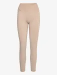Aim&acute;n - Beige Ribbed Seamless Tights - Seamless Tights - XL