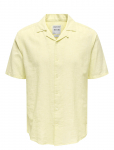 ONLY & SONS - Onscaiden Ss Solid Resort Linen Shirt - L&uuml;hikeste varrukatega - XS
