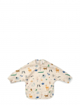 Liewood - Merle Printed Cape Bib - Pikkade varrukatega pudip&otilde;lled - ONE SIZE x 43
