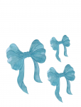 That's Mine - Wallsticker Blue Bows 3-Pack - Seinakaunistused - ONE SIZE