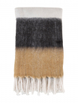 House Nordic - Aina - Blanket - Plaid, Black/White/Brown 170X130 Cm - Tekid ja pleedid - 130X170CM