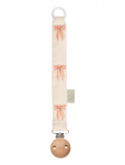 Cam Cam Copenhagen - Embroidered Pacifier Holder - Gots - Bows - Lutiketid - ONE SIZE