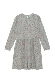 Minymo - Dress Ls Aop Rib - Pikkade varrukatega vabaajakleidid - 104