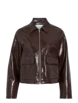 Vila - Vijenora L/S Zip Short Jacket - Nahk - 34