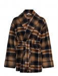 Lauren Ralph Lauren - Plaid Wool-Blend Shawl-Collar Wrap Coat - Villased mantlid - XL