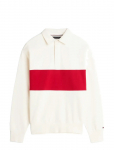Tommy Hilfiger - Ess Fleece Colorblock Rugby - Pikkade varrukatega - XXL