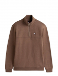 Tommy Jeans - Tjm Reg Badge Qz Ext - Poolpika lukuga džemprid - XXL
