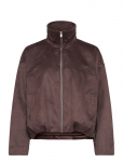 Gina Tricot - Faux Suede High Neck Jacket - Bomber-jakid - S