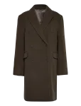 Weekday - Oversized Knee-Length Wool-Blend Coat - Villased mantlid - L