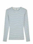 Mads N&oslash;rgaard - 2X2 Cotton Stripe Tuba Tee Ls - Pikkade varrukatega - L