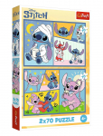 Trefl - Pappussel Trefl 2X70 Bitar Lilo & Stitch - Klassikalised m&otilde;istatused - ONE SIZE