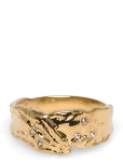 Pilgrim - Sol Organic Shaped Crystal Ring Gold-Plated - S&otilde;rmused - ONE SIZE