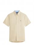 Tommy Hilfiger - Linen Blend Solid Ss Rf Sht - L&uuml;hikeste varrukatega s&auml;rgid - XXL