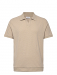 Lindbergh - Open Collar Structure Rib Polo - L&uuml;hikeste varrukatega - XXXL