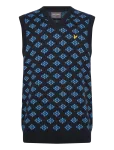 Lyle & Scott Sport - Golf V Neck Cotton Argyle Vest - Spordivestid - S