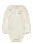 Hust & Claire - Hcbritt Woven Collar - Pikkade varrukatega bodid - 80