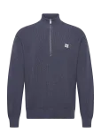 Calvin Klein Jeans - Ls Ez Cotton Waffle Quarter Zip - Poolpika lukuga džemprid - XS