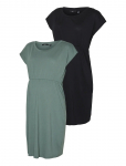 Vero Moda Maternity - Vmmluna Ss Short Dress 2-Pack - L&uuml;hikesed kleidid - XS