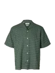 Selected - Slhrlxmonty Texture Ss Shirt - L&uuml;hikeste varrukatega s&auml;rgid - XL