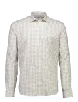 Lindbergh - Plain Small Checked Shirt L/S - Vabaaja s&auml;rgid - XL
