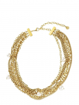 Bud To Rose - Paris Pearl Necklace Gold - Kett-kaelakeed - ONE SIZE