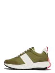 FitFlop - F-Mode Flow Fabric/Suede/Leather Flatform Sneakers - Madala s&auml;&auml;rega tossud - 36