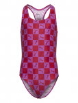 Puma Swim - Puma Swim Girls Printed Cat Swimsuit 1P - Ujumisriided - 116