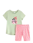 Lindex - Set - Top And Cycling Shorts - Komplektid l&uuml;hikeste varrukatega T-s&auml;rgiga - 128