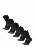 Danish Endurance - Classic Hiking Crew Socks 5-Pack Black/Grey 39-42 - Spordisokid - 39-42