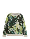 Scotch & Soda - Watercolour Cotton-Linen Blend Loose-Fit Pullover - &Uuml;mara kaelusega - XXL