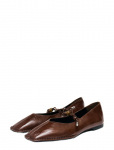 ALOHAS - Sway Beads Rift Brown Leather Ballet Flats - Baleriinad - 39