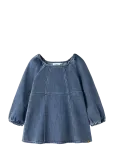 Lil'Atelier - Nmfobello Ls Loose Dnm Dress 1144-Se Lil - Pikkade varrukatega vabaajakleidid - 110