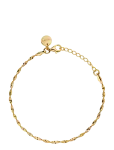 Syster P - Herringbone Twisted Bracelet Gold - K&auml;eketid - ONE SIZE