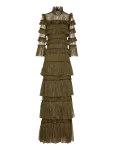 Malina - Carmine Long Sleeve Lace Maxi Dress - Maksikleidid - S