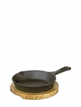K&uuml;chenprofi - Serveringspande, Rund, M/Tr&aelig;plade - Praepannid - &Oslash; 18 CM
