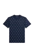Polo Ralph Lauren - Allover Pony Cotton Jersey Sleep Shirt - L&uuml;hikeste varrukatega - M