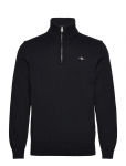 GANT - Cotton Knit Half-Zip Sweater - Poolpika lukuga džemprid - XXXL