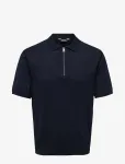 ONLY & SONS - Onswyler Life Reg 14 Ss Zip Polo Knit - L&uuml;hikeste varrukatega kootud polos&auml;rgid - L