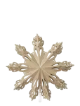 Broste Copenhagen - Snowflake Tree Topper - J&otilde;ulukuulid ja kuuseehted - &Oslash; 30 CM