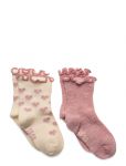 Minymo - Socks W. Lettuce Edge (2-Pack) - Sokid - 27\30